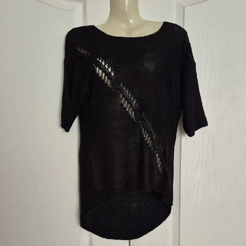 Elegant Black Knit Sweater